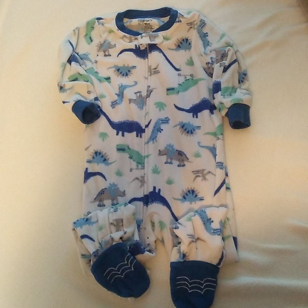 Fleece zip up pajamas